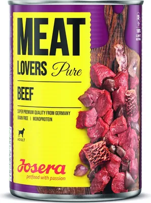 Produktbild von Josera | Hundefutter |  Nassfutter Meat Lovers Pure Beef 6 x 400 g