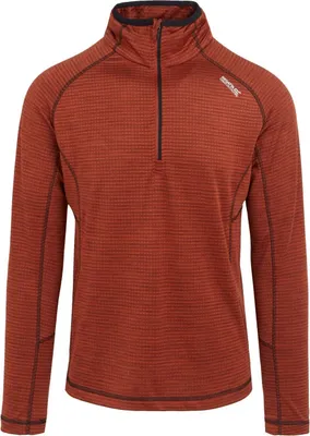 Image de Regatta Yonder II Powerstretch Mitlayer Shirt pour hommes, taille:M, couleur:Rouge