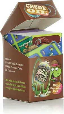 Productafbeelding van Ruwe olie - Ongecensureerde slangenolie uitbreidingsset voor volwassenen - Spicy selling partyspel