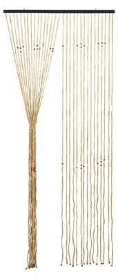 Immagine prodotto di Tenda a filo di legno - Perline di legno - Colore naturale, 90 x 220 cm