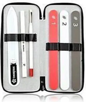 Produktbild von Manicure-Etui schwarz Rindleder