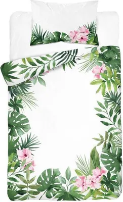 Produktbild von Bettwäsche, Kinderbettwäsche Baumwolle-Bambus 90x120 3046a Blumen