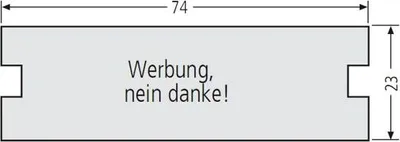 Produktbild von RENZ Namensschildeinlage - Werbung Nein danke Variante 1 97-9-87003