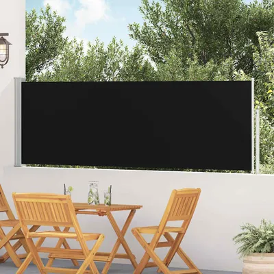 Zdjęcie produktu dla Wysuwana markiza boczna 100×500 cm czarna