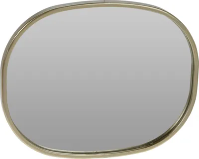 Obrázek produktu pro ZRCADLO Šampaňská barva KOVOVÝ RÁM 20 x 25 cm