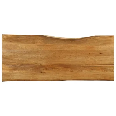 Produktbild von Tischplatte mit Baumkante 140x60x3,8 cm Massivholz Mango