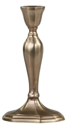 Produktbild von Chic Antique Kerzenhalter Antik Messing 18 cm