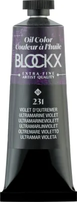 Produktbild von Blockx 3x Ölfarbe, Ultramarinviolett - Tube 35ml - Violet d'outremer 213231BXC
