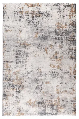 Produktbild von Solvara Wollteppich 160 × 90 cm Beige Creme Gold | Weiche Seidenhaptik | Strapazierfähige 100% Wolle