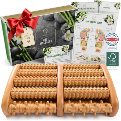 Produktbild von Fußmassagegerät aus Holz -100% - Fußmassagegerät - Massageroller für Fußmassage - Fußmassagegerät - Fußmassagegerät - Massager für die Füße - Fersensporn