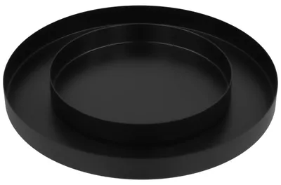 Zdjęcie produktu dla Okrągła podkładka, czarna, o średnicy 30 cm, do użytku w kuchni