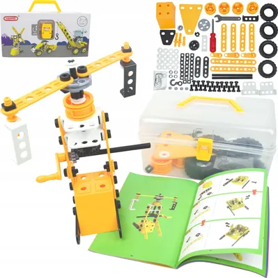 Produktbild von Kreatives Bausteine-Set 8In1 Baumaschinen Zum Schrauben