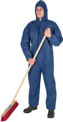Produktbild von Kerbl Einwegoverall (Farbe Blau, Größe XXL, zum Schutz vor Staub) 3434