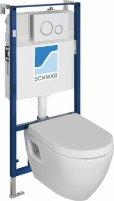 Immagine prodotto di WC sospeso NERA con cassetta da incasso, bianco