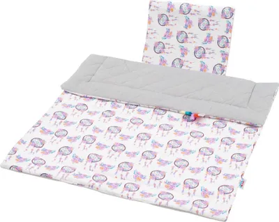Produktbild von Wende-Samtset für Kinderwagen New Baby Dreamcatcher Grau
