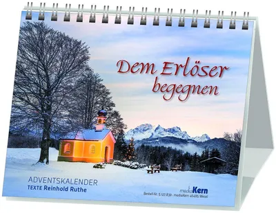 Produktbild von Adventskalender Aufstellkalender mit Gedanken auf dem Weg zur Krippe, 16,1 x 13,5 cm