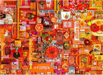 Obrázek produktu pro COBBLE HILL Puzzle Barvy duhy: Oranžová 1000 dílků