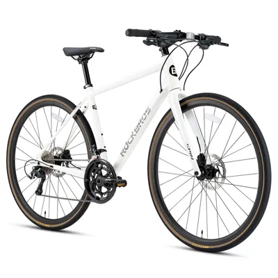 Produktbild von ROCKBROS Spin Trekkingrad 700C Trekking Bike Aluminium, 20 Gang Fahrrad Scheibenbremse Mountainbike Crossbike 28 Zoll Weiß M