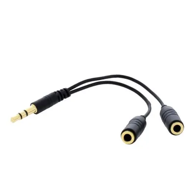 Image de TNB ADA35235 - MUSIC - Doubleur stéréo jack 2x 3.5mm - noir