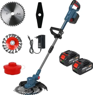 Produktbild von Grastrimmer, kabellos, bürstenloser Motor, mit 2 Batterie-Set