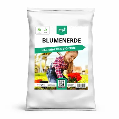Produktbild von Best for Home - Blumenerde für Zimmer- und Balkonpflanzen, Gemüse, Obst und Kräuter. Torffrei, ideal für Blumenbeete und Kübel - 50L, KI-generiertes Bild