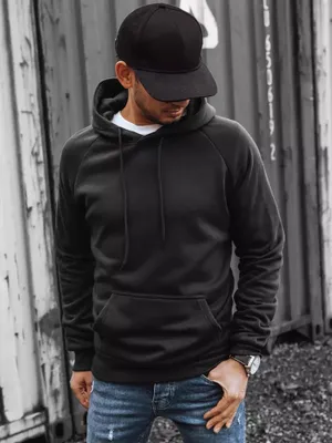 Produktbild von Dstreet Herren-Kapuzenpullover mit Kapuze Taisen schwarz XL