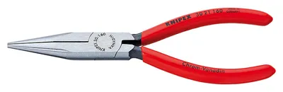 Produktbild von KNIPEX 30 21 190 Langbeckzange mit Kunststoff überzogen schwarz atramentiert 190 mm