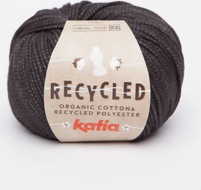 Produktbild von RECYCLED von Katia - anthrazit (105) - 50 g / ca. 140 m Wolle