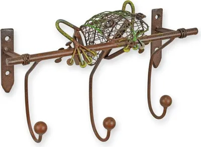 Produktbild von Ein ruhender Frosch Eisenwandhaken Replikat Retro Design Dekoration