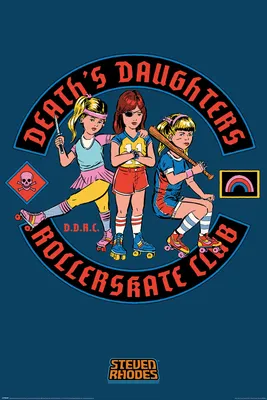 Immagine prodotto di Poster "Steven Rhodes: Deaths Daughters Rollerskate Club" 61x91,5 cm