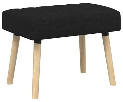 Image de Banc rembourré VidaXL noir 60 x 40 x 45 cm, tissu