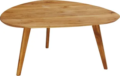 Produktbild von Couchtisch - Braun - 104 x 95 cm - Wildeichenholz massiv geölt