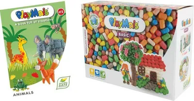 Produktbild von playmais PlayMais® CLASSIC X-Large mit Buch Animals