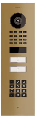 Produktbild von Unterputz Türsprechanlage Smart-IN for Two Doorbird D1102KV mit Keypad Modul Messing-Optik
