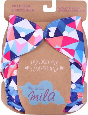 Obrázok produktu pre SIMED Mila Plienkové nohavičky s nastaviteľnou veľkosťou a plienkou, Triangles