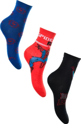 Produktbild von Spider-Man 3 Paar Kinder Socken Strümpfe , Größe:23-26