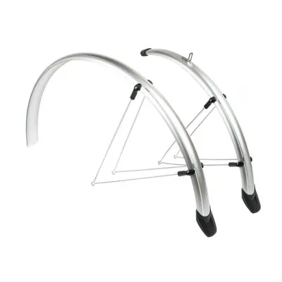 Produktbild von Eurofender kotflügelset Rapido 28 Zoll 46 mm Kunststoff silberfarben