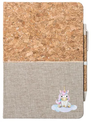 Produktbild von Huuraa Notizbuch A5 Einhorn Fabelwesen 80 Blatt inkl. Kugelschreiber Tagebuch Geschenkidee