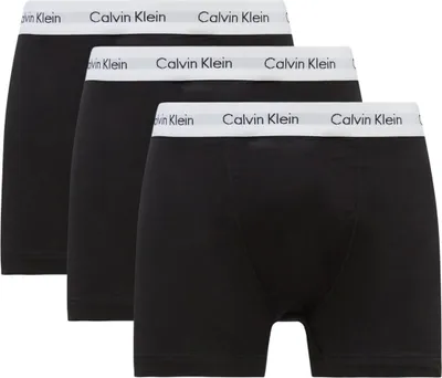 Image de Boxer homme CALVIN KLEIN, coton stretch, élastique apparent, logo, réf. U2662G, size S / IN 28-30 / cm.71-76, Cotone 95%,Elastan 5%