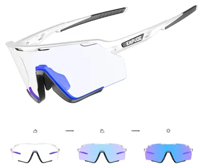 Produktbild von Sportbrille selbsttönend, für Herren und Damen, transparent, zum Fahrradfahren