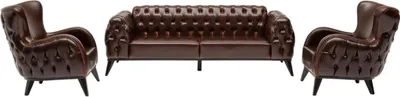 Produktbild von Luxus Büromöbel Arbeitstisch Hochwertig Kommode Sitzgruppe 7tlg. Homeofficeset