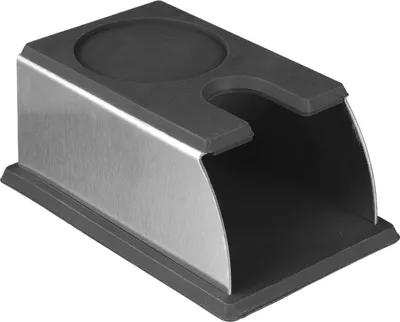 Produktbild von scarlet espresso | Tamperstation »Professionale« aus Edelstahl mit Tampermatte aus lebensmittelechtem Silikon zur Ablage des Tamper nach dem Tamping, Farbe:Schwarz