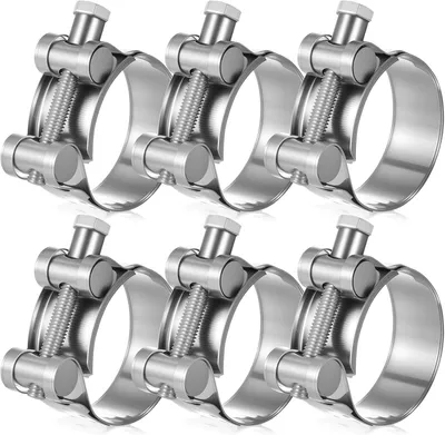 Produktbild von Schlauchklemmen 6 Stück, 40-43 mm, Edelstahl, für Wasserschläuche