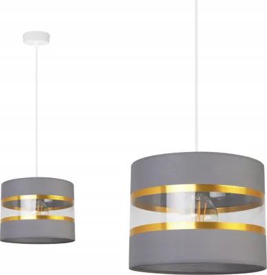 Produktbild von Moderne Hängeleuchte Deckenlampe Kronleuchter mit Stoffschirm – Stilvolle Deckenbeleuchtung für Ihr Zuhause