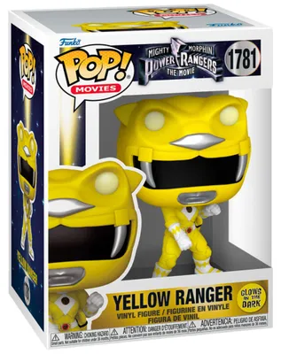 Produktbild von Funko FK81199 - Power Rangers - Der Film POP! Movies Vinyl Figuren Yellow Ranger (GITD) 9 cm - Neu