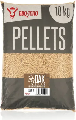 Zdjęcie produktu dla BBQ-Toro Oak pellet wykonany w 100% z drewna dębowego do grilli, wędzarni i nie tylko, 10 kg, drewno liściaste, wędzenie