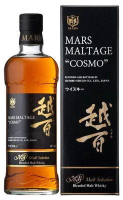 Immagine prodotto di Mars Maltage COSMO Malt Selection Blended Malt Japanese Whisky 43% Vol. 0,7l in confezione regalo