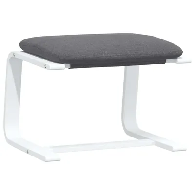 Image de vidaXL Tabouret de pied gris foncé 51x41x40 cm Tissu