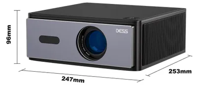 Obrázok produktu pre Projektor Beamer 1200 ANSI lúmenov, čierny - 130 W výkon - rozlíšenie 1920 x 1080 - LCD - vhodný pre domáce kino a prezentácie