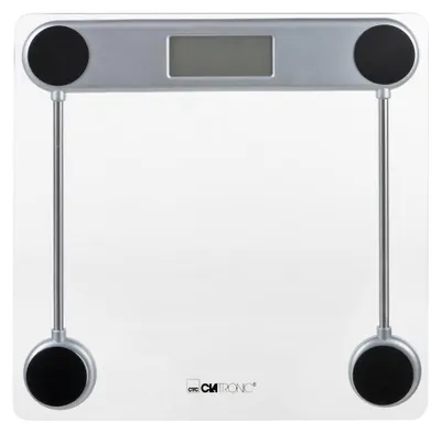 Obrázok produktu pre Clatronic PW 3368, Elektronická osobná váha, 150 kg, 100 g, Biela, 2,5 kg, Sklo